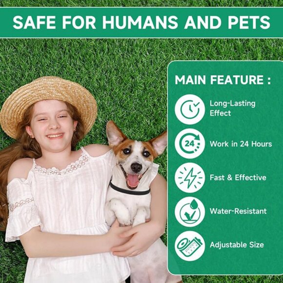 4 Pack Flea and Tick Collar for Dogs, 32 Months Protection, Adjustable, Black - Picture 6 of 9